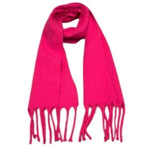 Gap long soft Vibrant Pink Fringed Women's Scarf new tags
